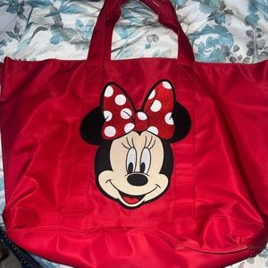 Stoney Clover Lane Red Tote with Minnie Mouse Design